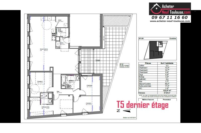 Appartements neufs à Blagnac , T1, T2, T3, T4, T5  Acheter Neuf Toulouse