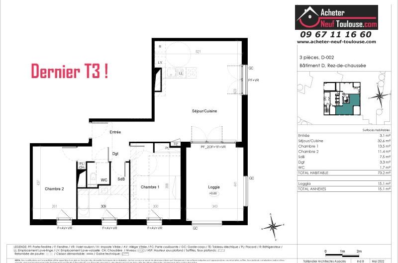 Appartements neufs à Toulouse Croix De Pierre - Programmes immobiliers neufs Kaufman Terre Garonne