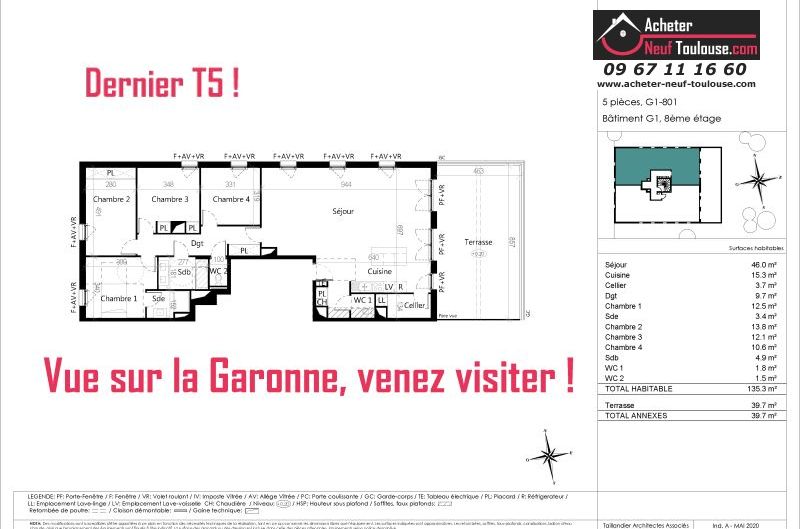 Appartements neufs à Toulouse Croix De Pierre - Programmes immobiliers neufs Kaufman Terre Garonne