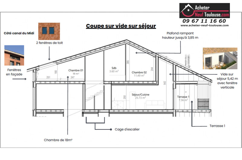 Appartements neufs à Toulouse Saint Aubin - Programmes immobiliers neufs Eclisse Ricochet