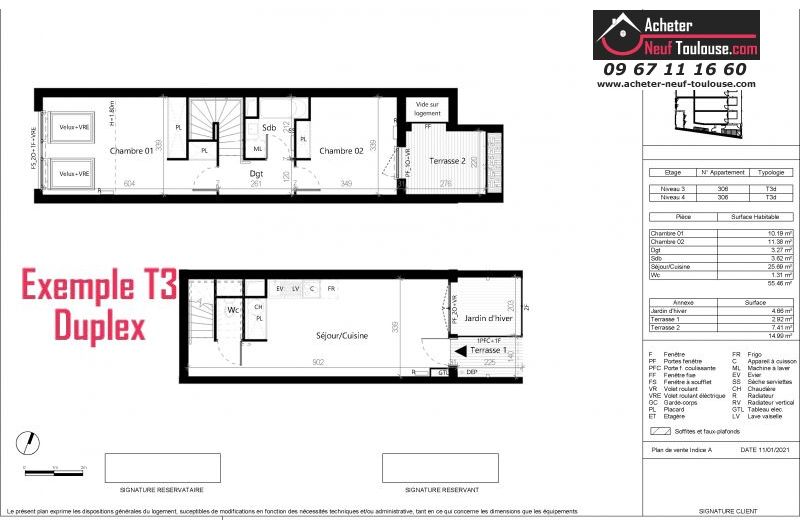Appartements neufs à Toulouse Saint Aubin - Programmes immobiliers neufs Eclisse Ricochet