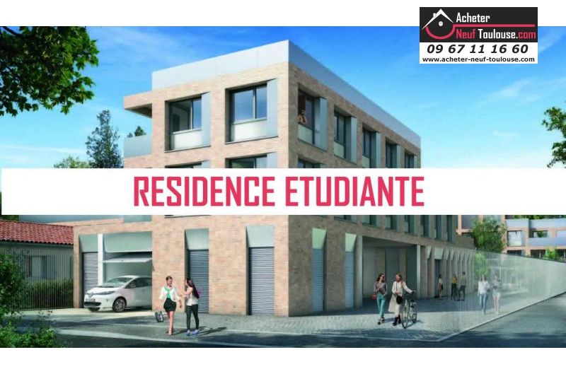 Studio résidence étudiante LMNP à Toulouse Rangueil - Programmes immobiliers neufs Greencity RESIDENCE LMNP ARISTOTE