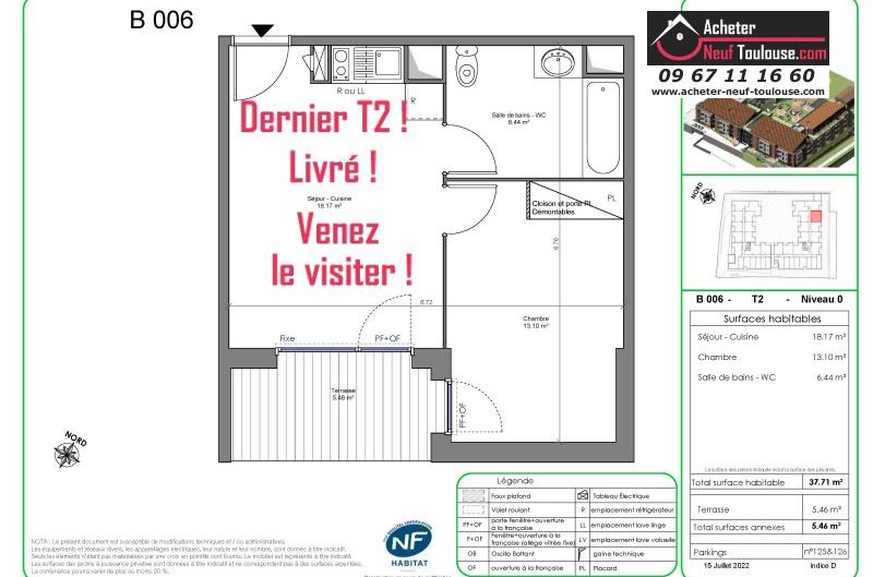 Appartements neufs à Castanet-tolosan - Programmes immobiliers neufs Nacarat ILONA