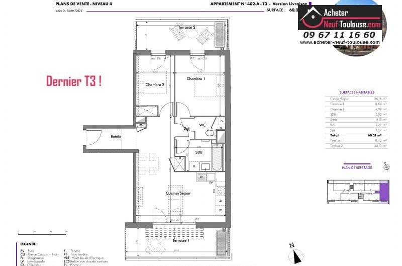 Appartements neufs à Toulouse Barrière De Paris - Programmes immobiliers neufs AFC Promotion MINIMES LAUTREC /