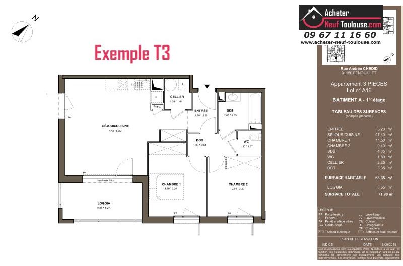Appartements neufs à Fenouillet - Programmes immobiliers neufs LNC Nouveaux constructeurs BOTANIKA