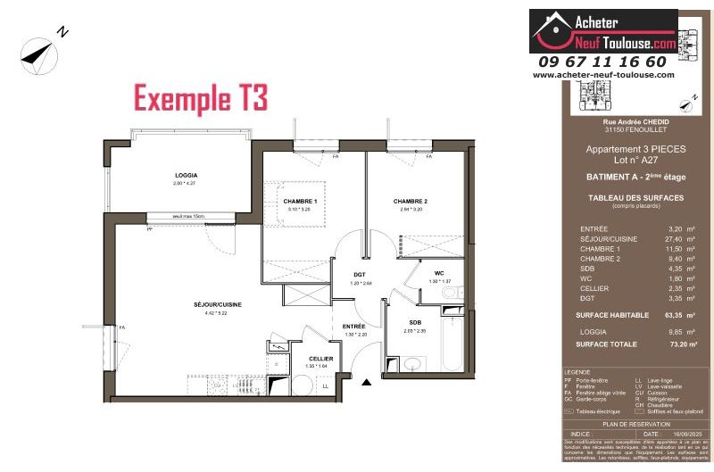 Appartements neufs à Fenouillet - Programmes immobiliers neufs LNC Nouveaux constructeurs BOTANIKA