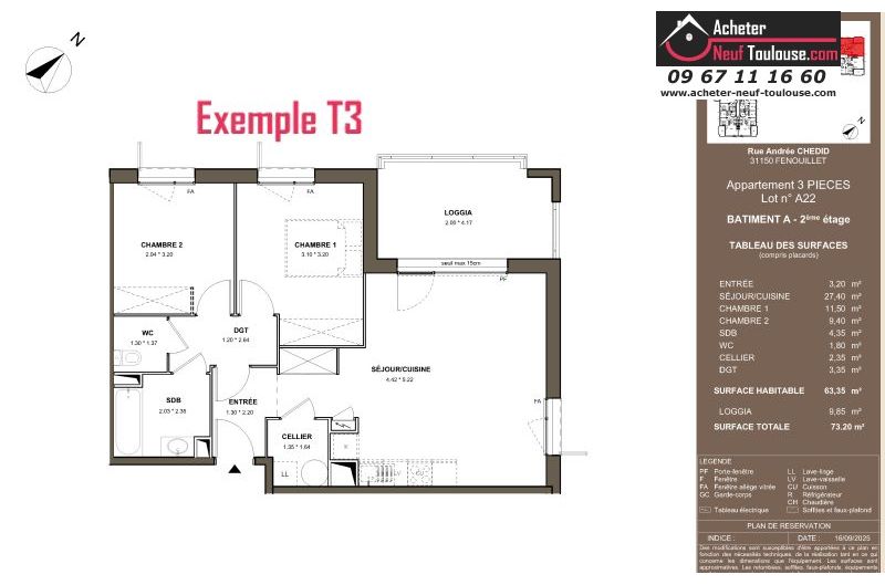 Appartements neufs à Fenouillet - Programmes immobiliers neufs LNC Nouveaux constructeurs BOTANIKA