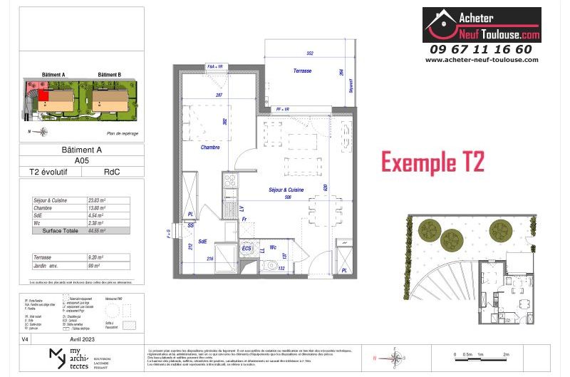 Appartements neufs à Toulouse Croix Daurade - Programmes immobiliers neufs ECLISSE BRS Apostrophe