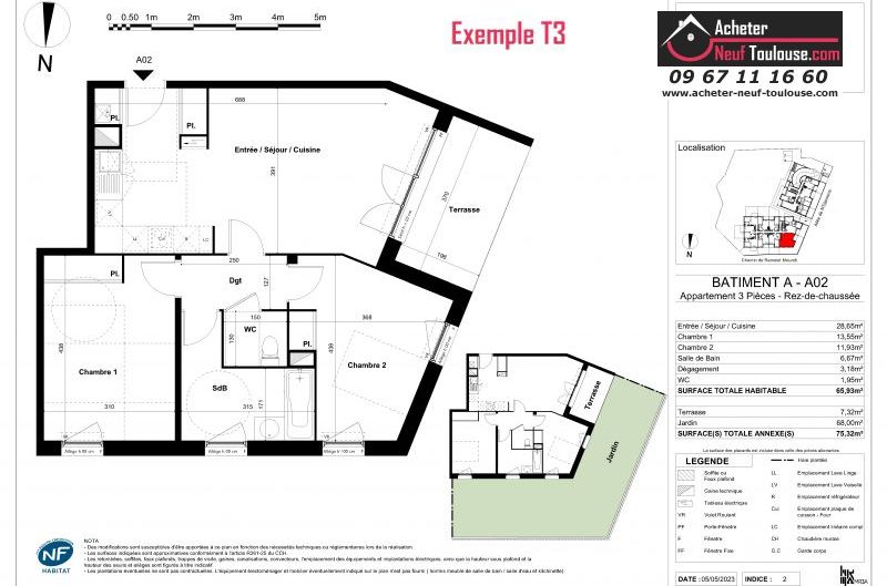 Appartements neufs à Toulouse Lardenne - Programmes immobiliers neufs Pitch HAMO