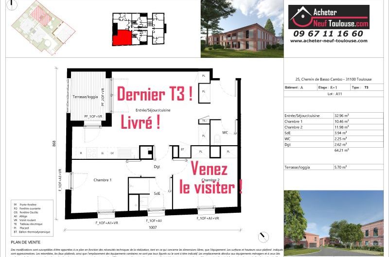 Appartements neufs à Toulouse Saint Simon - Programmes immobiliers neufs Uniti Villa aurea