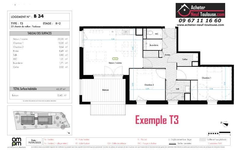 Appartements neufs à Toulouse Pouvourville - Programmes immobiliers neufs Acantys INTER-VALL