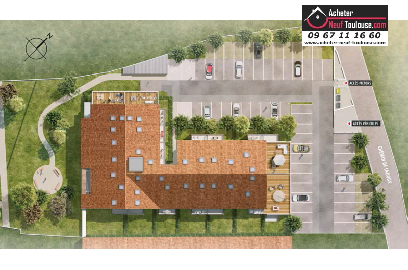 Appartements neufs à Saint-jory - Programmes immobiliers neufs cailleau Les Jardins d'Assyrie