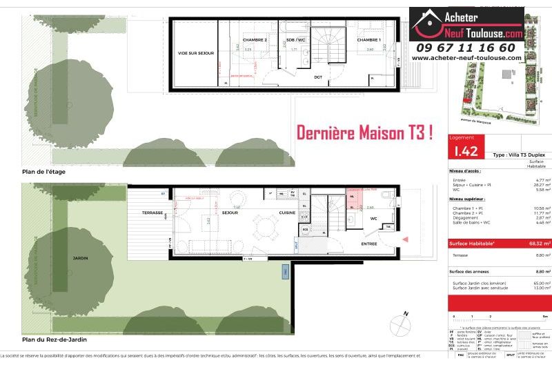 Maisons neuves à Tournefeuille - Programmes immobiliers neufs Promomidi ALLEE DE MARIE-T /