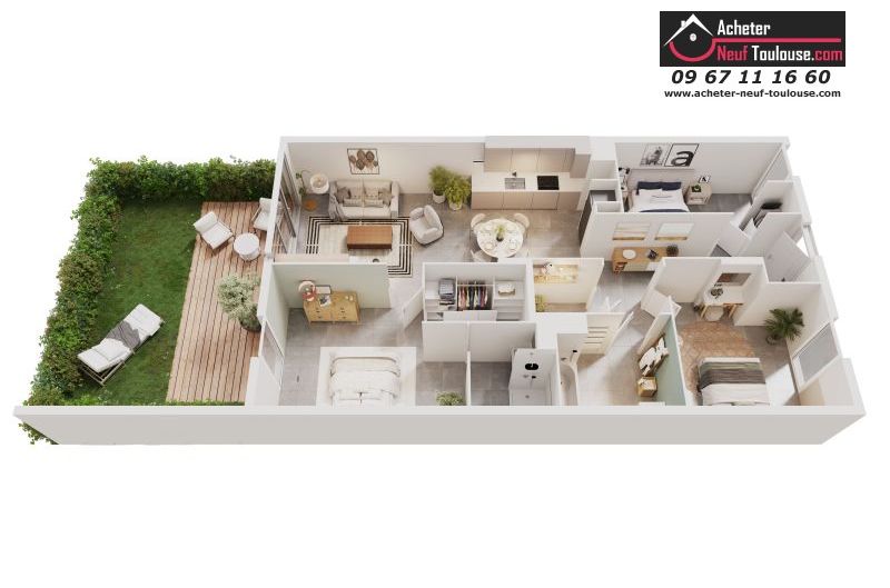 Appartements neufs à Toulouse Lardenne - Programmes immobiliers neufs SANGALLI MARATUECH SM ARCADIE