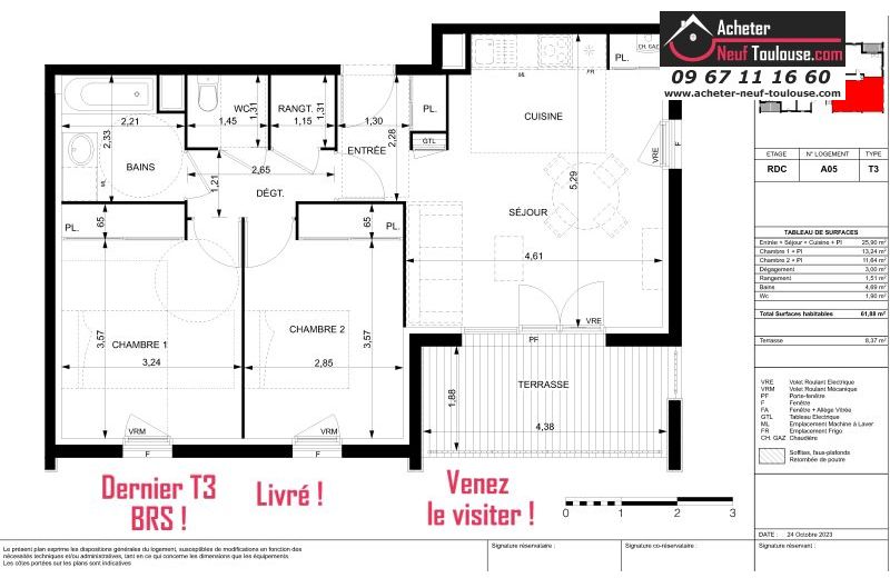 Appartements neufs BRS (Bail Réel Solidaire) à Castanet-Tolosan  - Programmes immobiliers neufs ECLISSE BRS LES CHATAIGNIERS