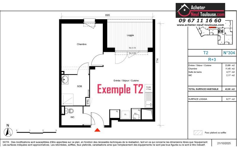 Appartements neufs à Toulouse Trois Cocus - Programmes immobiliers neufs Carrere COTE URBAIN