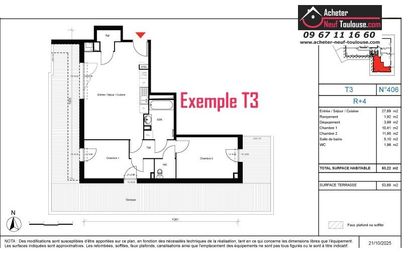 Appartements neufs à Toulouse Trois Cocus - Programmes immobiliers neufs Carrere COTE URBAIN