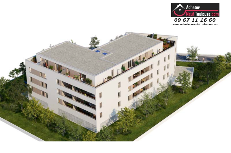 Appartements neufs à Toulouse Trois Cocus - Programmes immobiliers neufs Carrere COTE URBAIN