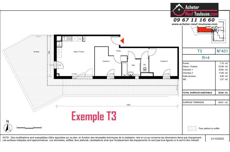 Appartements neufs à Toulouse Trois Cocus - Programmes immobiliers neufs Carrere COTE URBAIN