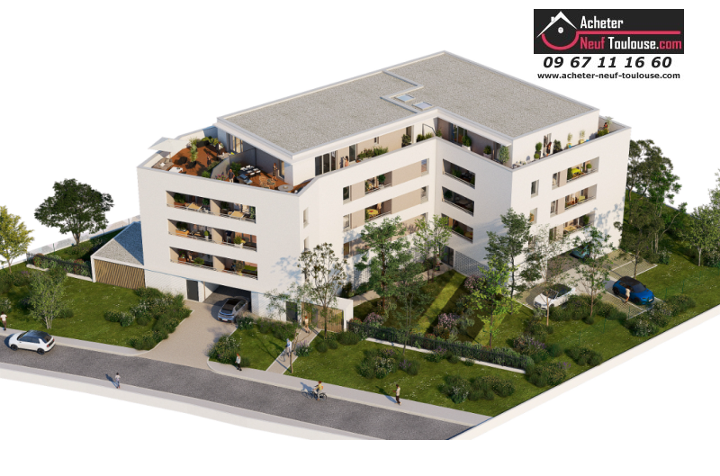 Appartements neufs à Toulouse Trois Cocus - Programmes immobiliers neufs Carrere COTE URBAIN