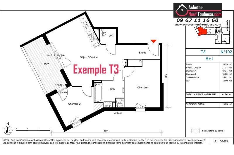 Appartements neufs à Toulouse Trois Cocus - Programmes immobiliers neufs Carrere COTE URBAIN