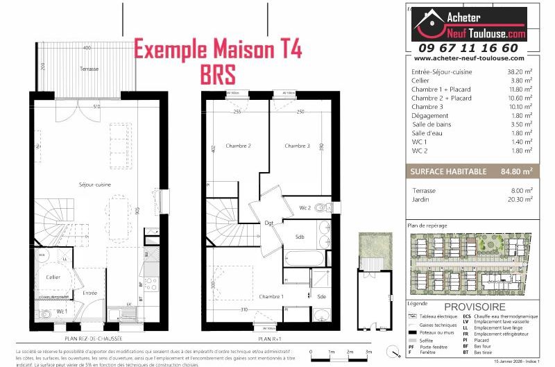 Maisons neuves BRS (Bail Réel Solidaire) aucamville - Programmes immobiliers neufs Sporting LIVA