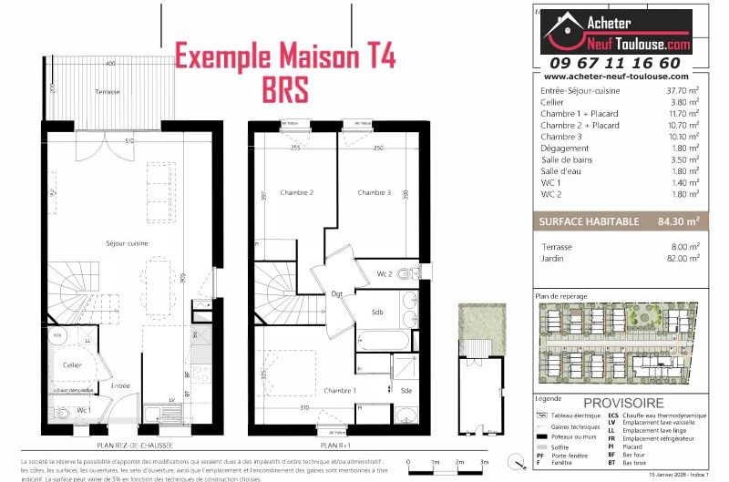 Maisons neuves BRS (Bail Réel Solidaire) aucamville - Programmes immobiliers neufs Sporting LIVA