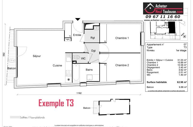 Appartements neufs à Toulouse Rangueil - Programmes immobiliers neufs Greencity Le willow