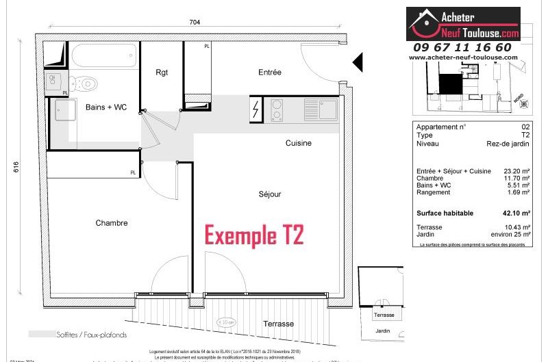 Appartements neufs à Toulouse Rangueil - Programmes immobiliers neufs Greencity Le willow
