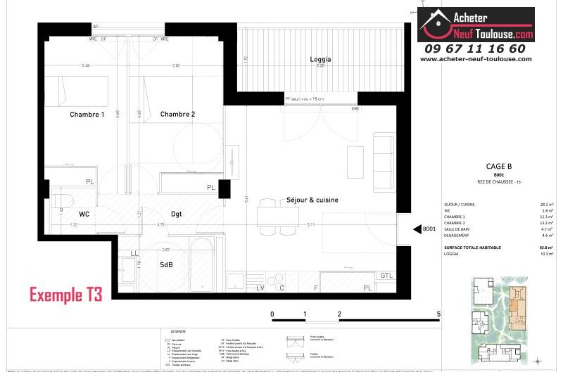 Appartements neufs à Toulouse Cartoucherie - Programmes immobiliers neufs Credit agricole Lisière du parc