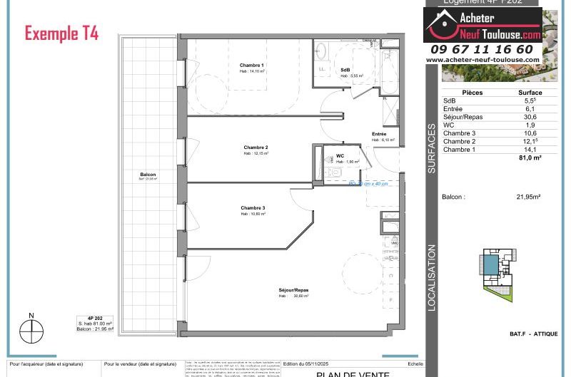 Appartements neufs à Tournefeuille - Programmes immobiliers neufs Stradim Rives du lac