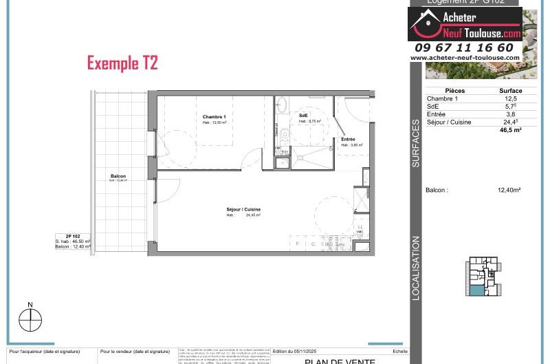 Appartements neufs à Tournefeuille - Programmes immobiliers neufs Stradim Rives du lac