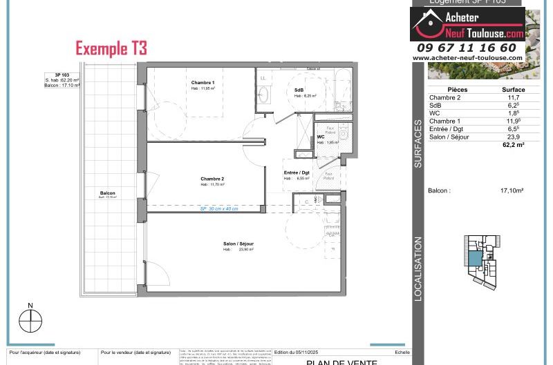 Appartements neufs à Tournefeuille - Programmes immobiliers neufs Stradim Rives du lac