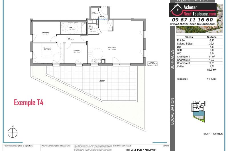 Appartements neufs à Tournefeuille - Programmes immobiliers neufs Stradim Rives du lac