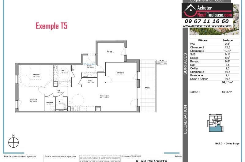 Appartements neufs à Tournefeuille - Programmes immobiliers neufs Stradim Rives du lac