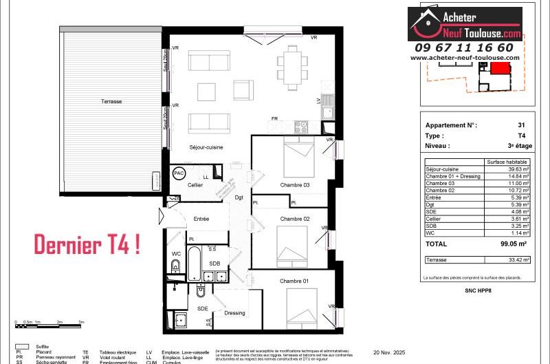 Appartements neufs à Toulouse Terrasse - Programmes immobiliers neufs Habitat particulier Terrasse du parc
