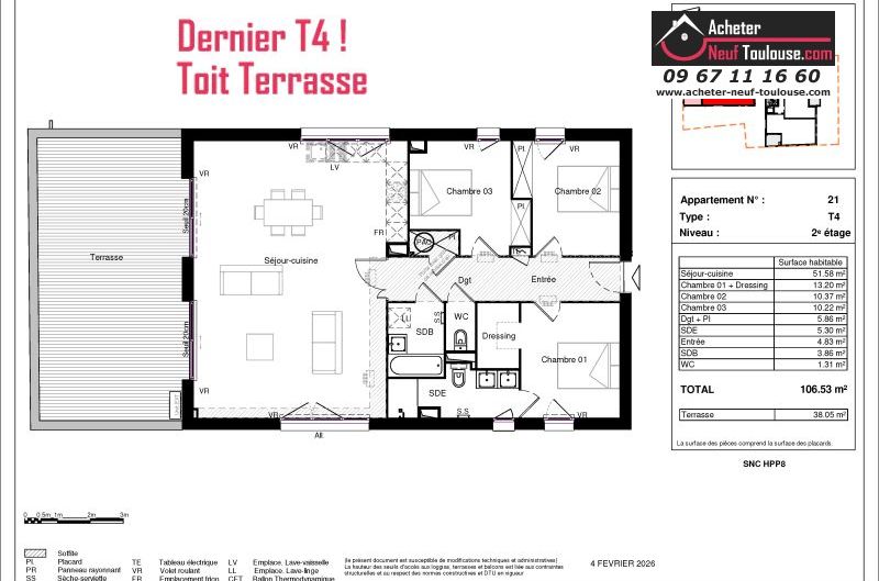 Appartements neufs à Toulouse Terrasse - Programmes immobiliers neufs Habitat particulier Terrasse du parc