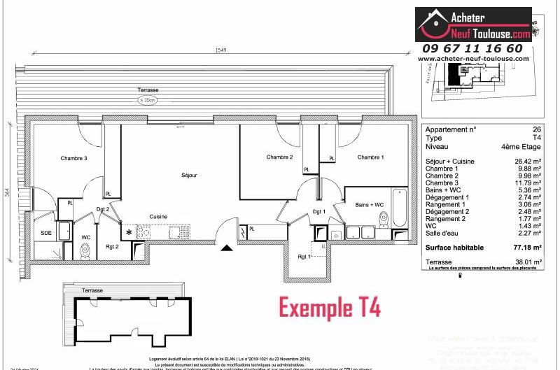 Appartements neufs à Toulouse Saint Simon - Programmes immobiliers neufs Greencity LE 220
