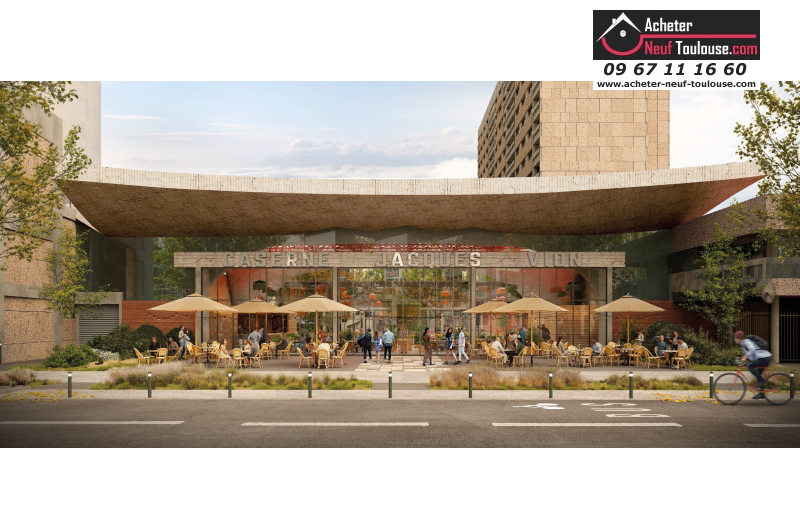 Appartements neufs à Toulouse Saint Cyprien - Programmes immobiliers neufs Sporting CASERNE VION