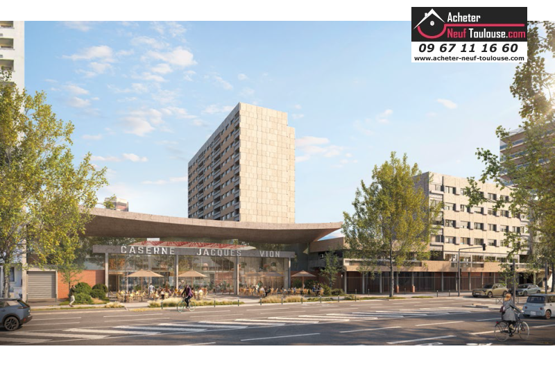 Appartements neufs à Toulouse Saint Cyprien - Programmes immobiliers neufs Sporting CASERNE VION