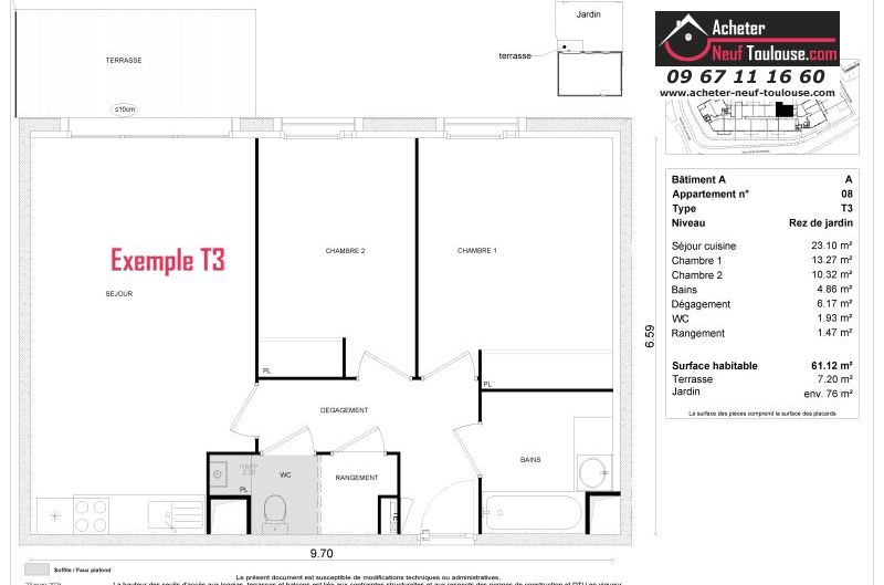 Appartements neufs à Lespinasse - Programmes immobiliers neufs Greencity ONDEA /