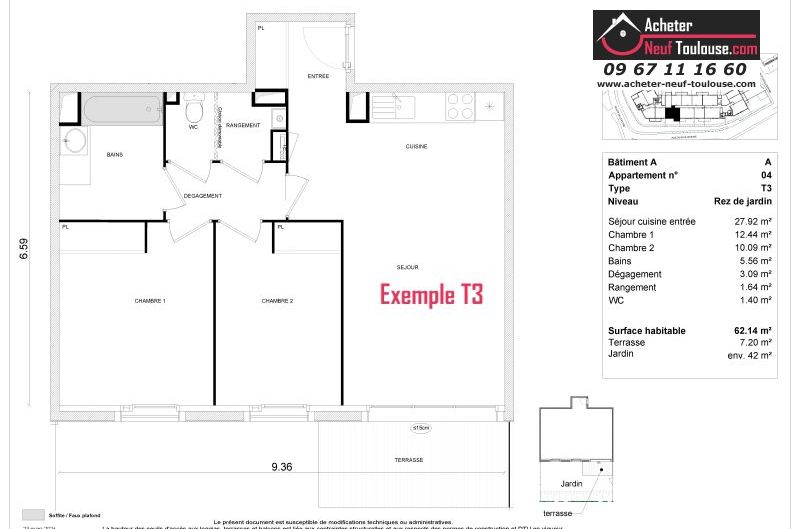 Appartements neufs à Lespinasse - Programmes immobiliers neufs Greencity ONDEA /