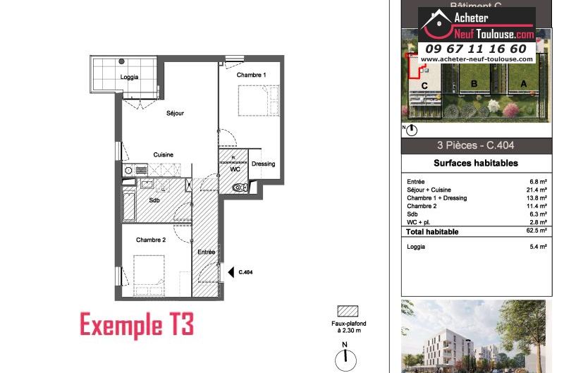 Appartements neufs à Toulouse Montaudran - Programmes immobiliers neufs Pichet Patio du Lys