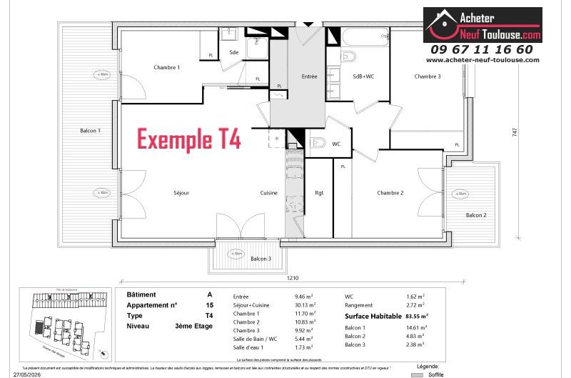 Appartements neufs à Toulouse Rangueil - Programmes immobiliers neufs Greencity CASA TRENDY