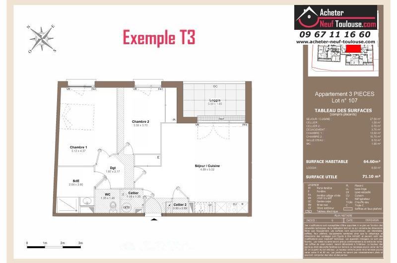 Appartements neufs à Toulouse Côte Pavée - Programmes immobiliers neufs LNC Nouveaux constructeurs 141 côte pavée