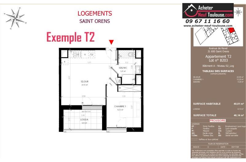Appartements neufs à Saint-orens-de-gameville - Programmes immobiliers neufs LNC Nouveaux constructeurs Coeur Saint O