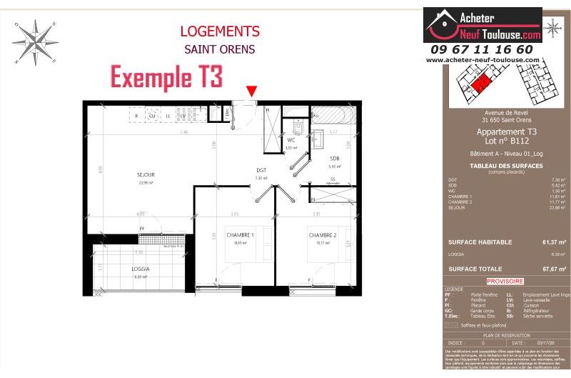 Appartements neufs à Saint-orens-de-gameville - Programmes immobiliers neufs LNC Nouveaux constructeurs Coeur Saint O