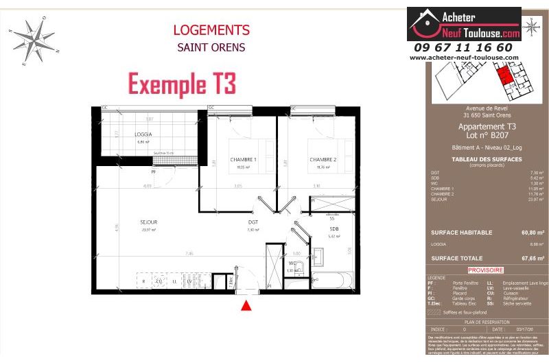 Appartements neufs à Saint-orens-de-gameville - Programmes immobiliers neufs LNC Nouveaux constructeurs Coeur Saint O
