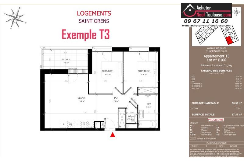 Appartements neufs à Saint-orens-de-gameville - Programmes immobiliers neufs LNC Nouveaux constructeurs Coeur Saint O