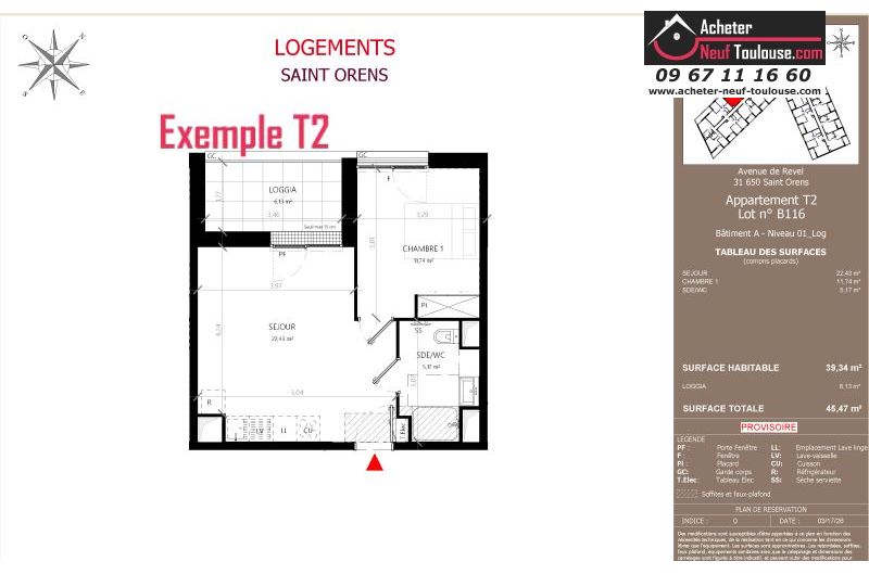 Appartements neufs à Saint-orens-de-gameville - Programmes immobiliers neufs LNC Nouveaux constructeurs Coeur Saint O
